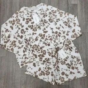 Como Blu | Doe Skin Lounge Short Set Size Large